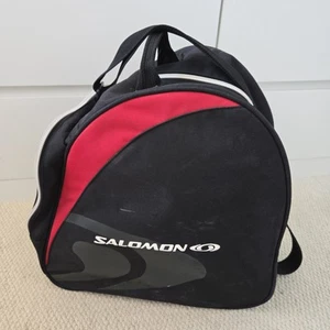 Salomon Ski Snowboard Schneestiefel Tragetasche Reisetasche mit Gurt schwarz rot Reißverschlusstasche - Bild 1 von 7