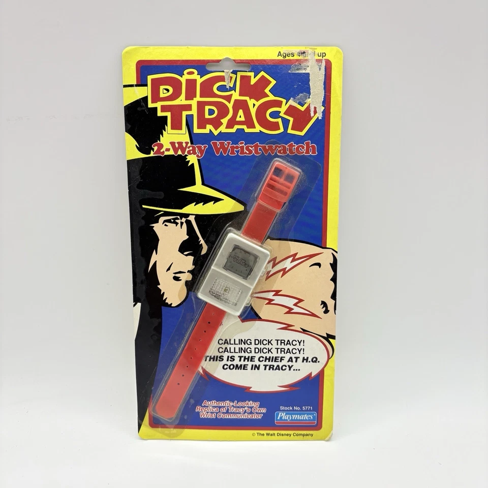 Dick Tracy 2-Way Wristwatch Communicator Watch Vtg 1990 Disney Playmates Toys - Image 1 of 4