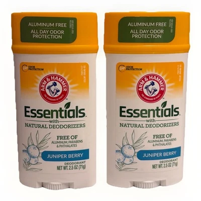 2 Pack: Arm & Hammer Essentials Deodorant JUNIPER BERRY Aluminum-Free 2.5 oz - Image 1 of 3