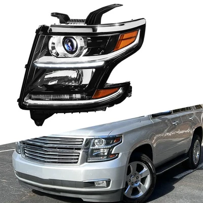 For 2015-2020 Chevy Suburban/Tahoe Left Side LED DRL Projector Headlight Lamps D Foto 1 de 4
