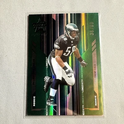 Leaf Rookies & Stars Longevity 2005 - Rookie Trent Cole #159 Emerald/99 (RC) Foto 1 de 2