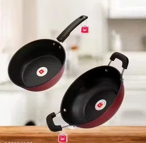 Sartén antiadherente (20 cm de diámetro) y Kadhai (21 cm de diámetro) código 5 - Imagen 1 de 4