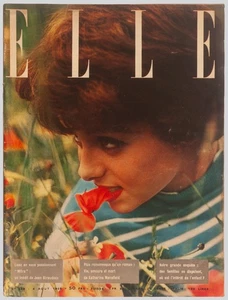 'ELLE' FRENCH VINTAGE MAGAZINE HOLIDAY ISSUE 4 AUGUST 1958 - Picture 1 of 4