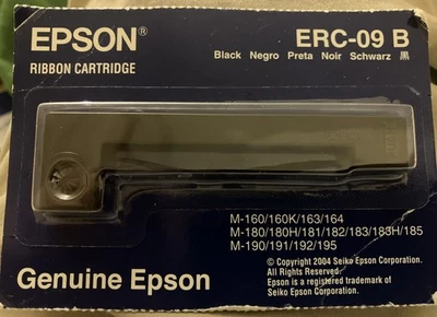 EPSON ERC-09B Ribbon Black ERC09B 010343852877 NEW SEALED - Image 1 of 4