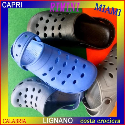 JOM CIABATTE UOMO MARE UNISEX MARE PISCINA TIPO CROCS SANDALI