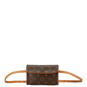Louis Vuitton Monogram Pochette Florentine Body Bag Waist Bag Shoulder Back M518 - Picture 1 of 8