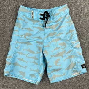 Del Sol Swim Trunks Boys 8 Blue Gray Color Changing Beach Cruise Vacation Pool - Picture 1 of 9