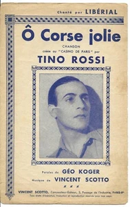 L6981 TONI ROSSI O CORSE JOLIE MUSIC MUSICAL SCORES CASINO DE PARIS  - Picture 1 of 3