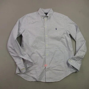 Polo Ralph Lauren Shirt Boys 20 Long Sleeve Cotton Custom Fit Lightweight - Picture 1 of 10