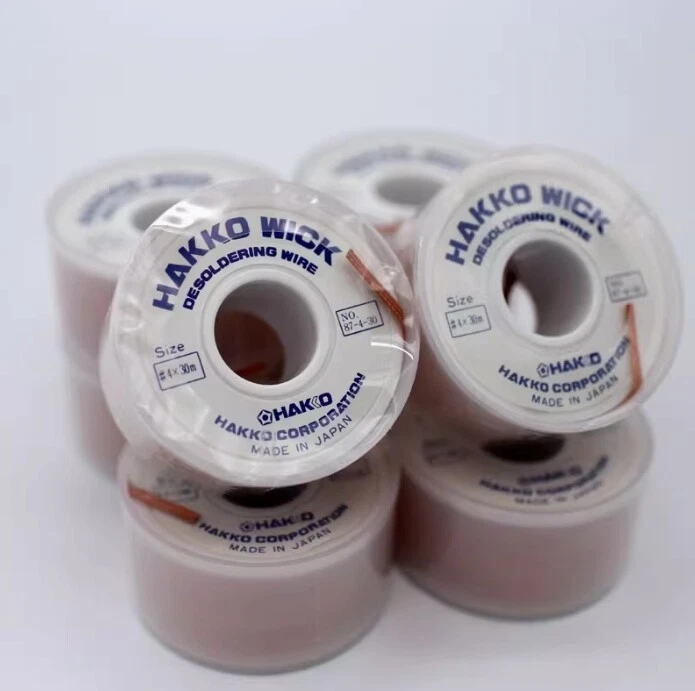 1X HAKKO luz branca 87-4-30 fio de absorção de estanho fita de absorção de estanho 2,5 mm * 30 M - Imagem 1 de 1