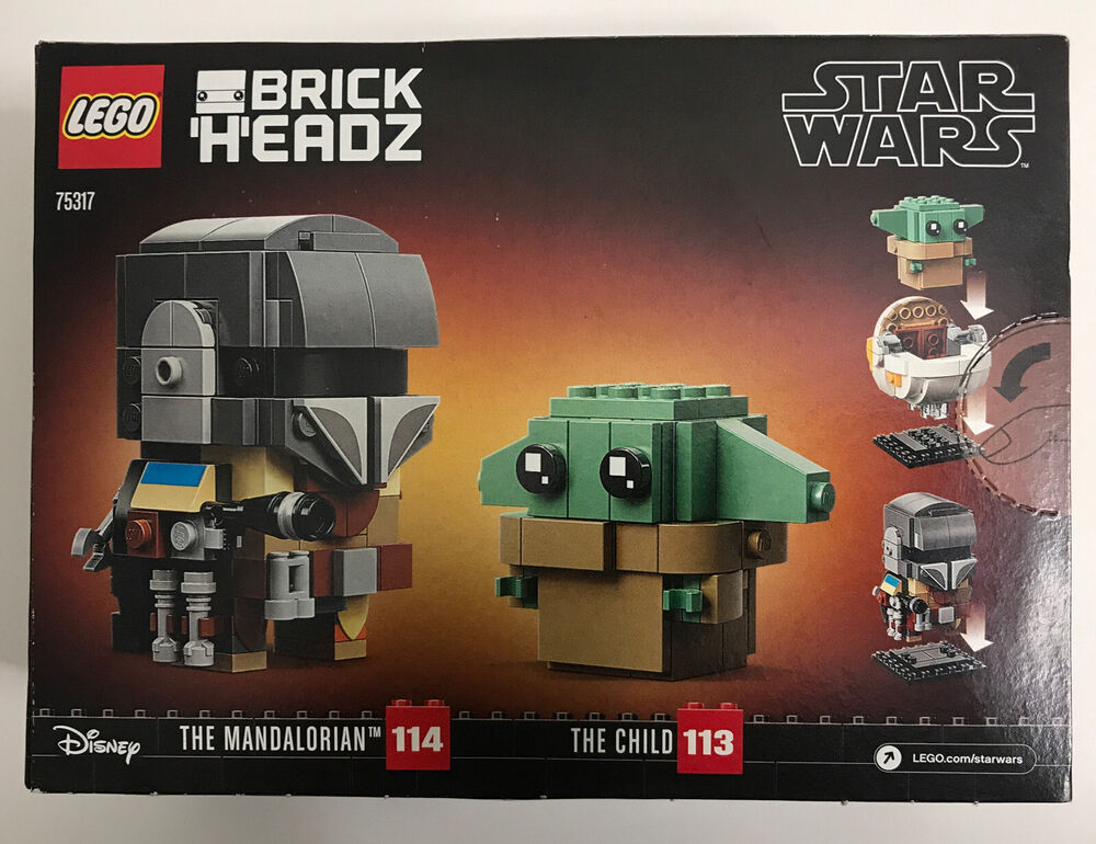 LEGO 75317 Brick Headz Mandalorian Baby Yoda Grogru Brickhead