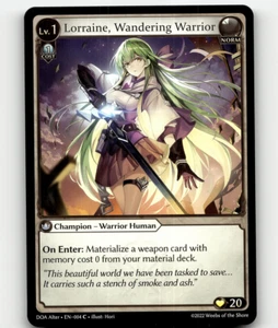 Grand Archive TCG Lorraine, Wandering Warrior Dawn of Ashes Alter Ed. Common - Picture 1 of 1