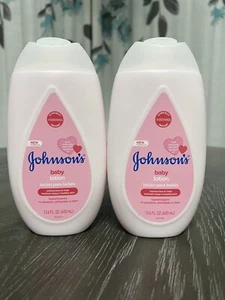 Johnson's Baby Lotion with Coconut Oil Pink Mild Moisturizes 13.6 fl oz 400ml X2 - Picture 1 of 7