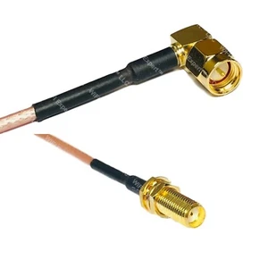 RG316 SMA MASCHIO ANGOLO a SMA Femmina Cavo RF Lungo Rapido-LOTTO SPEDIZIONE - Foto 1 di 1