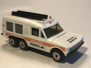 3 INCH '82 Range Rover Carmichael Police Rescue Matchbox 1/64 Diecast MINT Loose - Picture 1 of 5