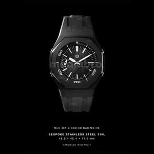 Orologio MLC su misura nero/gomma personalizzato Casio G-Shock GA2100 mod Casioak regalo uomo - Foto 1 di 12