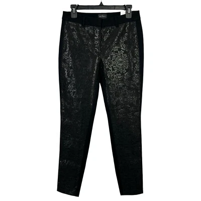 Calça White House Black Market The Skinny Feminina Carreira Tamanho 4 Preta Elástica - Imagem 1 de 4