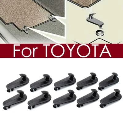Ganchos para alfombrilla de piso clips de retención soportes de clip para alfombra Toyota 10 piezas Foto 1 de 4