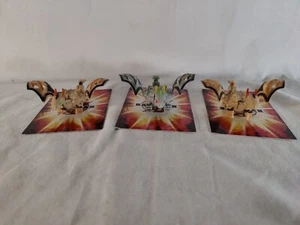 Bakugan Dharak Lot of 3 -  2 Subterra 620G/610G 1 Haos 750G Battle Brawlers - Picture 1 of 14