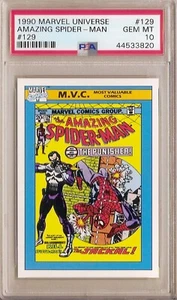 1990 Marvel Universe Amazing Spider-Man #129 PSA 10 GEM MINT π₯π₯π₯ - Picture 1 of 2