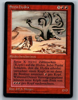 Magic MTG GERMAN Revised Edition (Foreign Black Border) Rock Hydra TCG CCG FBB - Image 1 of 2
