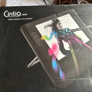 NIB Wacom CINTIQ 12WX DTZ-1200W w/ Original Box & Grip Pen & Cables - Picture 1 of 22