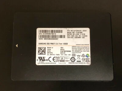 0MY9YG Dell Samsung 128GB 2.5' SATA Solid State Drive MY9YG - Image 1 of 2