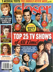 CLOSER Magazine Aug 2 2021 Top 25 TV Shows of All Time James Dean Linda Ronstadt - Picture 1 of 2