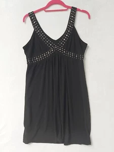 Crossroads Womens Black Dress Studded Vneck (1706) - Picture 1 of 5