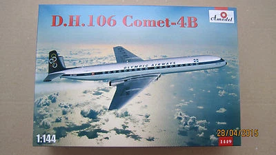 D.H.106 Comet-4B Olympic Airplane plastic model kit 1/144 scale Amodel 1449 - Image 1 of 4