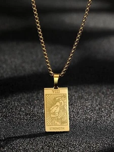 Cadenas de Oro 14K Joyería para Hombre Mujer Gargantilla Collar con Medalla Dije - Imagen 1 de 7