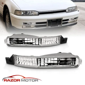 For 1992 1993 Honda Accord LX/DX/EX/10th Anniversary Clear Bumper Signal Lights - Picture 1 of 7