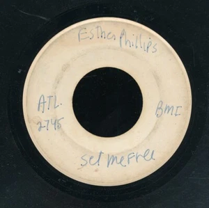 45tk-Northern Soul-ATLANTIC-2745 -Esther Phillips-(Set Me Free)- TEST PRESSING - Imagen 1 de 1