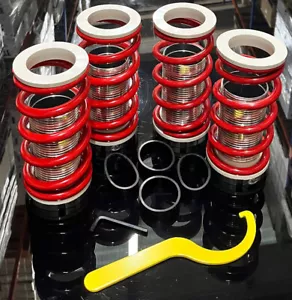 UNTERE VERSTELLBARE GEWINDEFAHRWERK SPULENFEDERN für SUBARU IMPREZA CLASSIC GC8 1992-2000 - Bild 1 von 4
