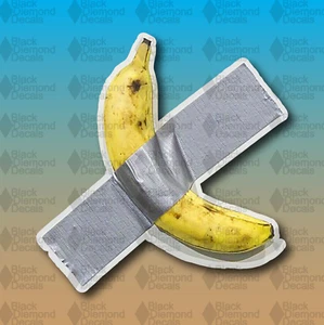 Banana Duct Tape Funny Art LOL MEME 5" Custom Vinyl Decal Sticker JDM - Picture 1 of 1