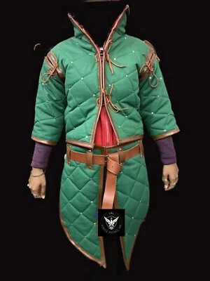 Mujer Gambesón ACOLCHADO Armadura Asesino Brujo Gambesón Foto 1 de 4