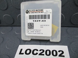 AMEC ALLIED MACHINE ( 43MM 1.6926 ) 153T-43 SPADE DRILL INSERT COBALT LOC2002 - Picture 1 of 3