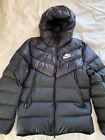 Nike Sportswear Windrunner Down-Fill Hooded Mens Jacket, Black / size M