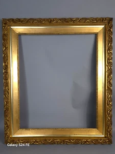 Marco Antiguo Arte Nuevo Madera Estuco Dorado 75 ,5x65, 5 CM Rebaje 60x50 C389 - Imagen 1 de 12