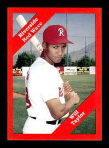 1989 Cal League Riverside Red Wave 13 Will Taylor BXCP09 - Picture 1 of 2