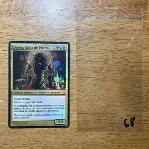 🌳💧💀 Damia, Sage of Stone MTG Commander Promo Oversize Sabia de Piedra Sp L68 - Picture 1 of 5
