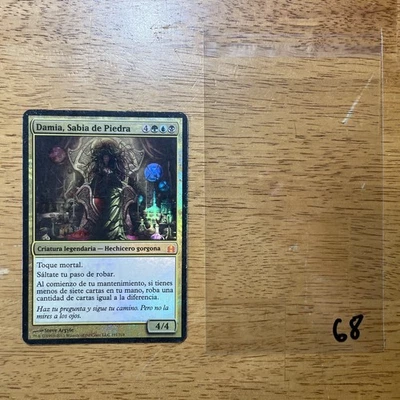 🌳💧💀 Damia, Sage of Stone MTG Commander Promo Oversize Sabia de Piedra Sp L68 - Image 1 of 4