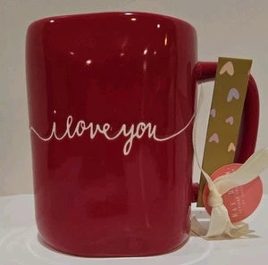 New Rae Dunn Red I Love You Mug Written In Script ❤️ Valentine's Day Gift - Picture 1 of 1