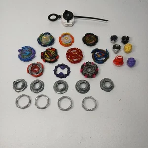 Lot Of 26 Pcs Beyblade Metal Fight Authentic Takara Tomy Tops Drivers Weights - Picture 1 of 15