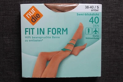 nur die Fit in Form Strumpfhose Gr. 38-40 Amber 40 den Stützend Neu OVP - Bild 1 von 3