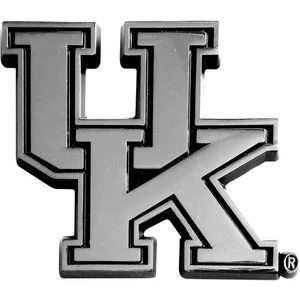 Kentucky Wildcats Premium Solid Metal Chrome Plated Auto Safe Emblem 2" Tall SLS - Picture 1 of 1