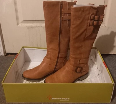 Botas para mujer Bare Traps Sebastian (cuero coñac) talla: 8,5 M  Foto 1 de 4