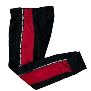 Michael Jordan Size M Boys Athletic Pants.  Ages 5-6 Yrs. Black With Red Stripes - Picture 1 of 6