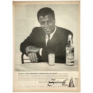 1964 Smirnoff Vodka "It Leaves You Breathless" anuncio impreso vintage - Imagen 1 de 1
