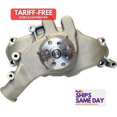 Proform 68241, One Natural Aluminum Big Block Chevy Aluminum Water Pump Long Sat - Image 1 of 4